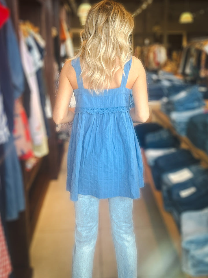 Free People Farrah Embroidered Tunic