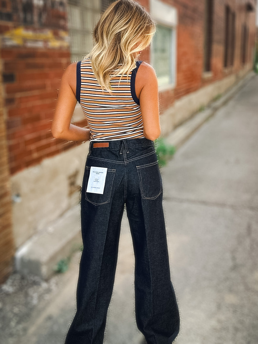 Good American Vintage Low Slung Baggy in Rinse