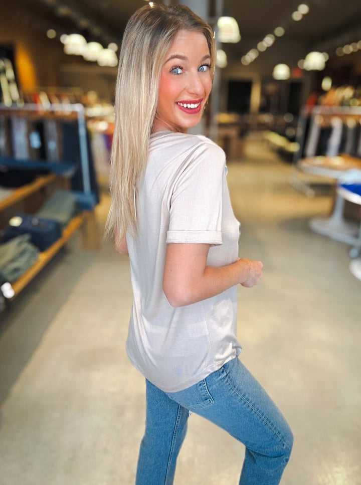 Z Supply Sammie V-Neck Tee