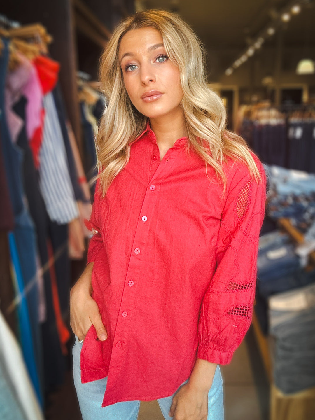 Renuar Airy Edgy Blouse