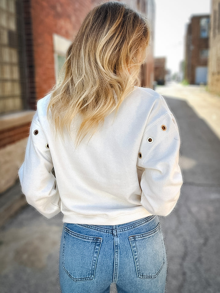 Z Supply Axel Grommet Sweatshirt