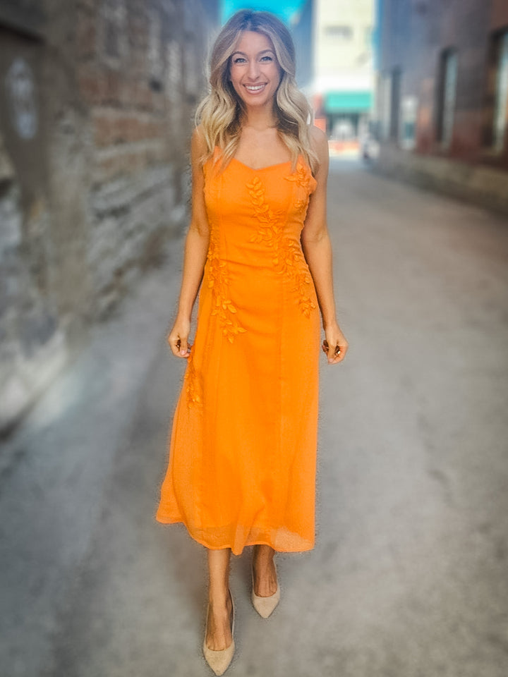 Sadie & Sage Prickly Petal Midi Dress