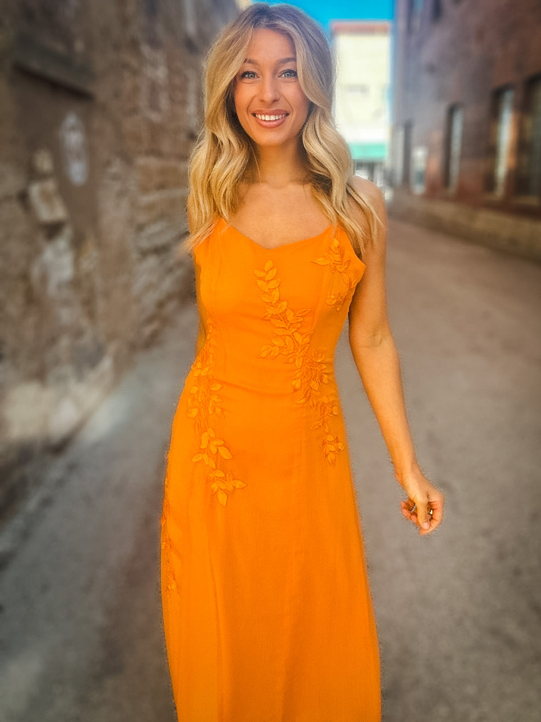 Sadie & Sage Prickly Petal Midi Dress