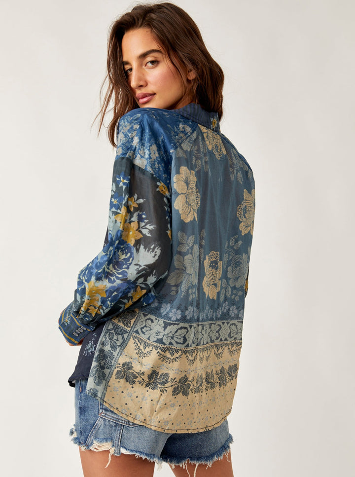 Free People Flower Patch Top