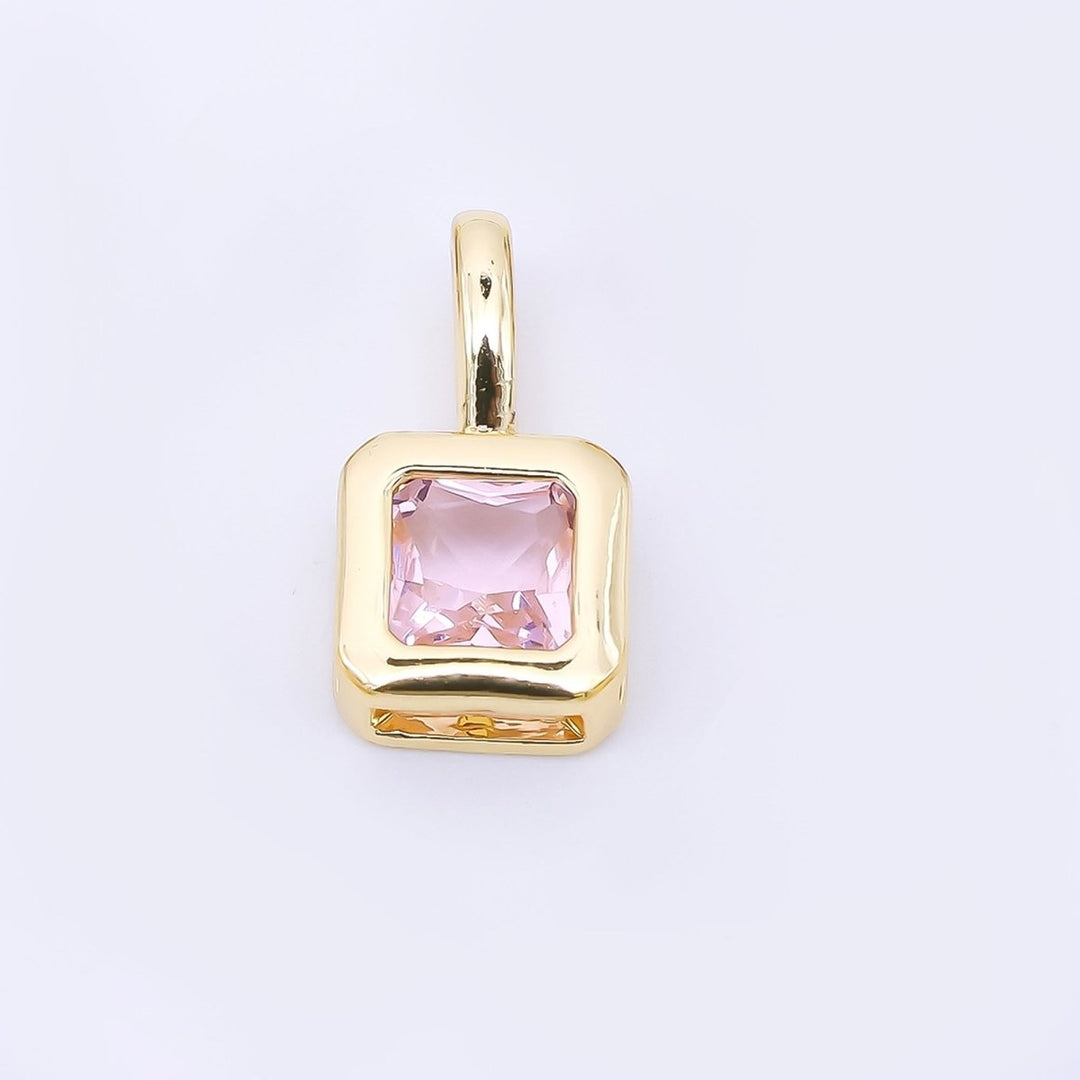 Pink Square Charm