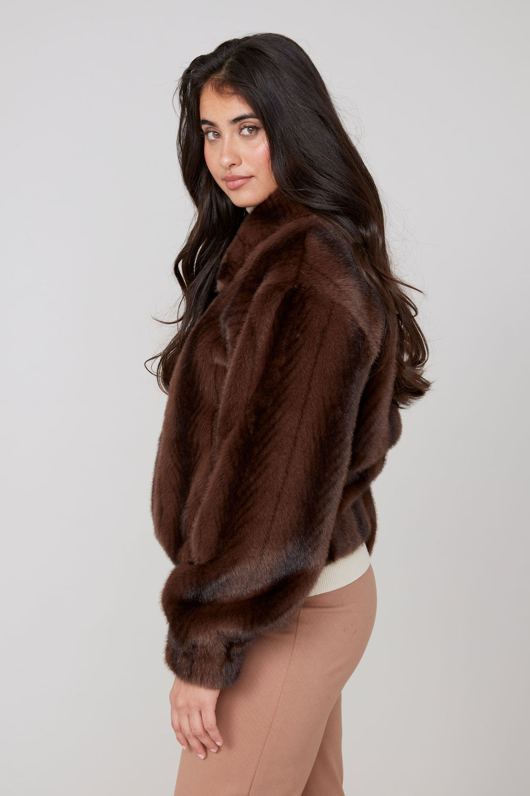 Renuar Cocoa Couture Faux Fur Jacket