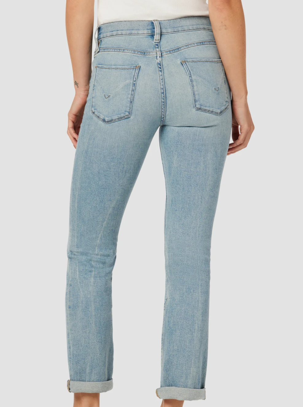 Hudson Nico Mid-Rise Straight Ankle Jean in Glory Days