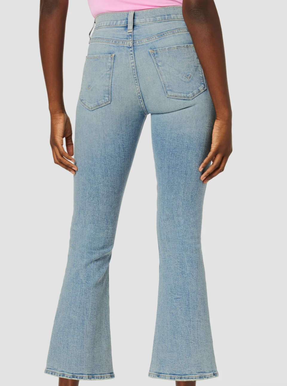 Hudson Barbara High-Rise Bootcut Crop Jean in Prism
