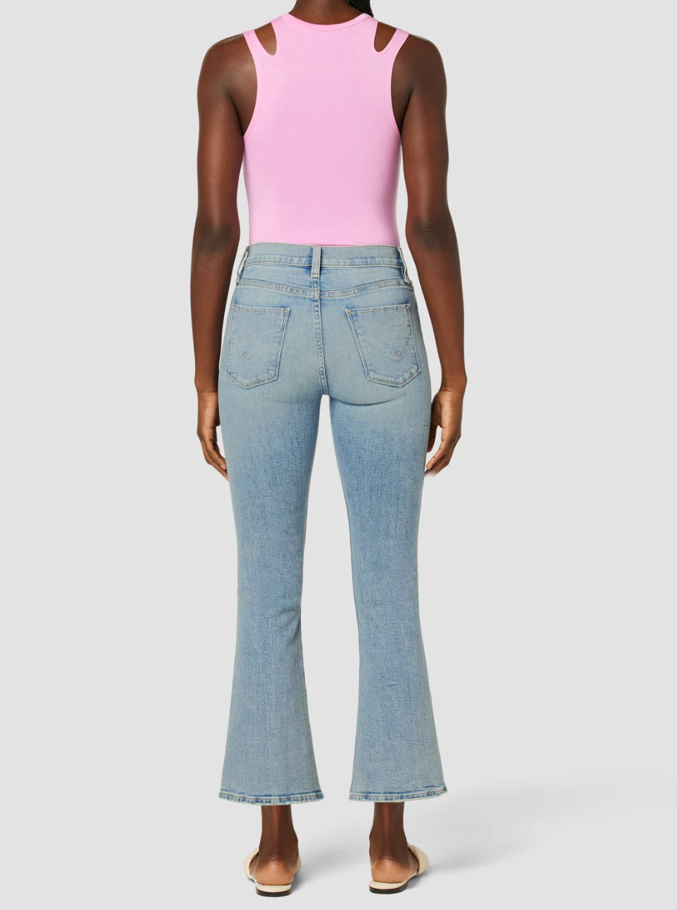 Hudson Barbara High-Rise Bootcut Crop Jean in Prism