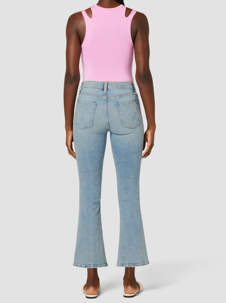 Hudson Barbara High-Rise Bootcut Crop Jean in Prism