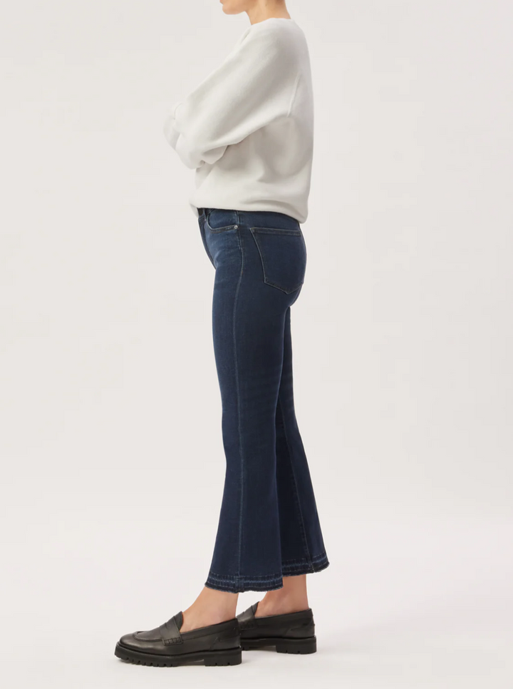 DL1961 Bridget Boot in Dark Indigo Released Hem