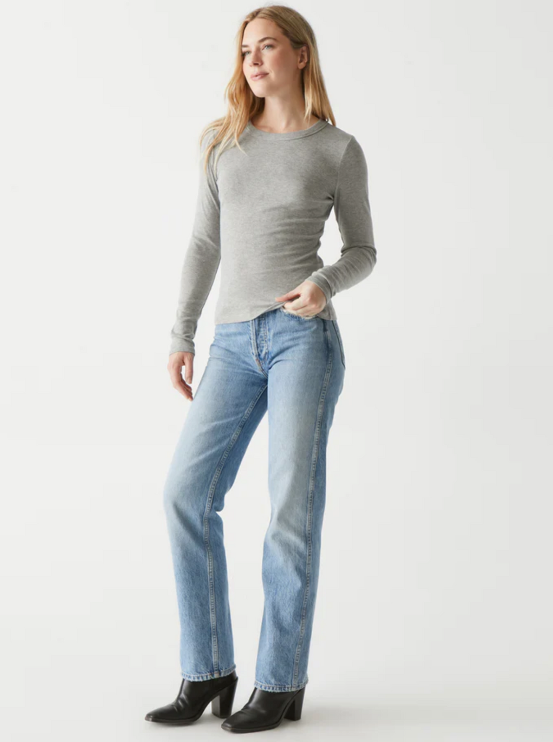 Michael Stars Zola Long Sleeve Crew Tee