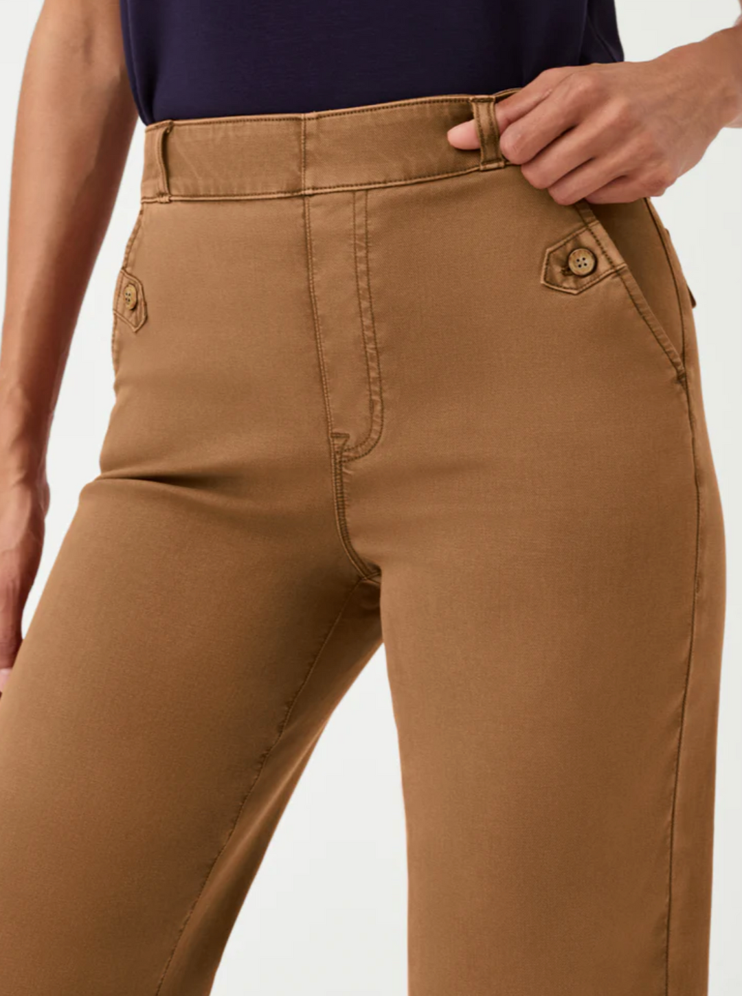 Spanx Twill Cropped Wide Leg