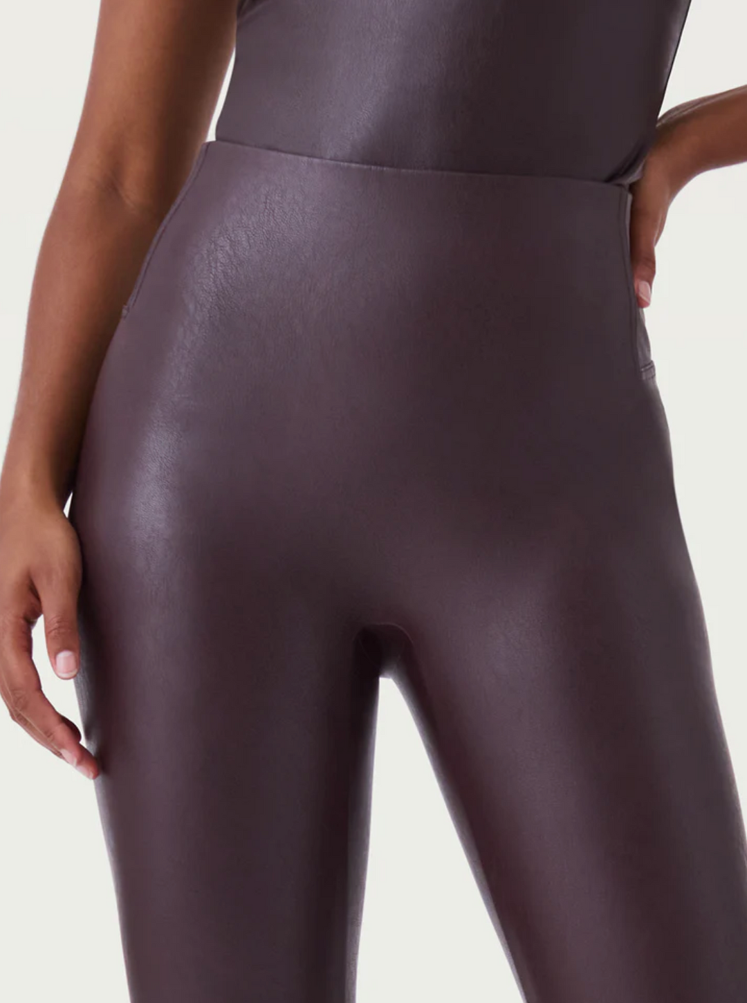 Spanx Leather-Like Front Slit Skinny