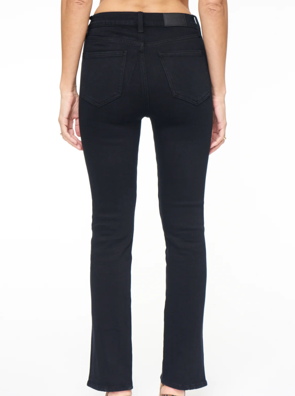 Pistola Teagan Slim Cigarette in Dark Vinyl