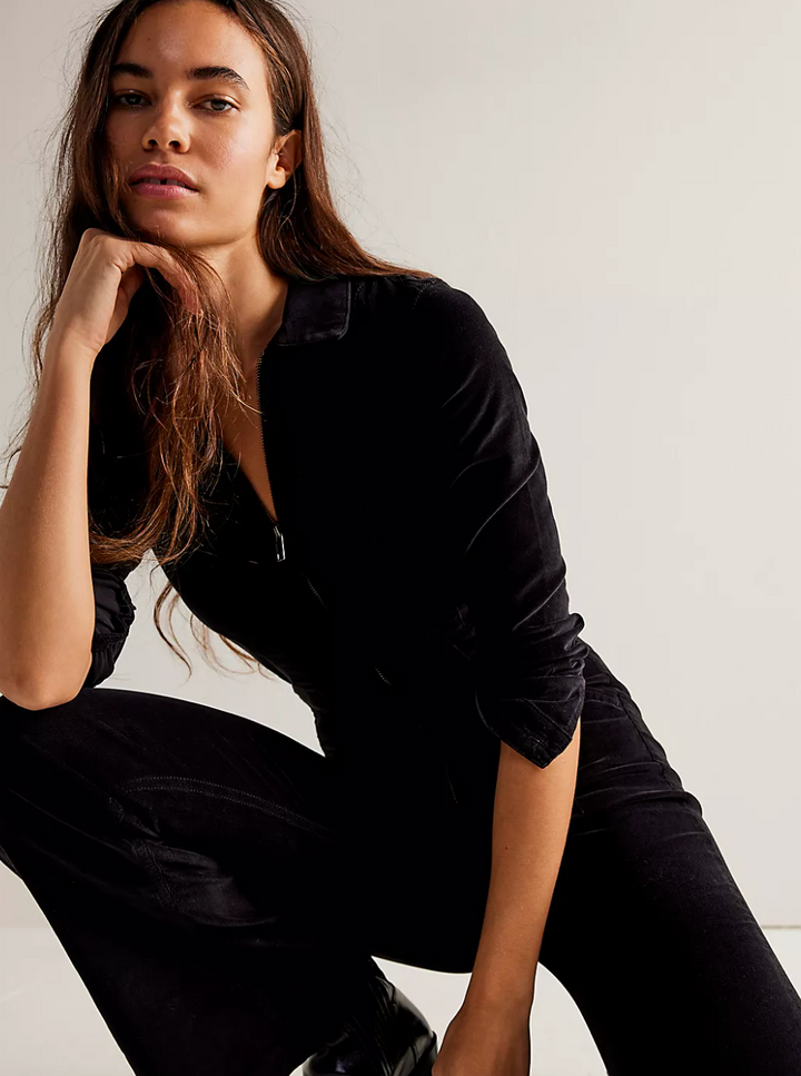 Free People Jayde Cord Flare Jumpsuit – Kelley Cawley