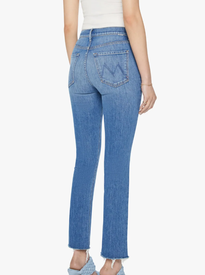 Mother Mid Rise Dazzler Ankle Fray in New Sheriff in Town