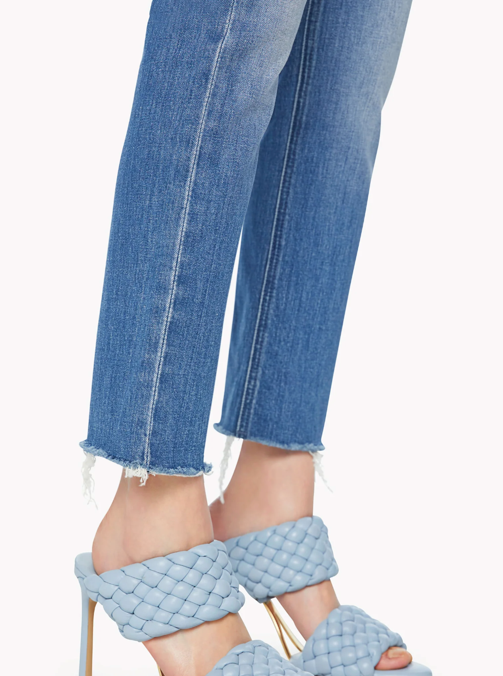 Mother Mid Rise Dazzler Ankle Fray in New Sheriff in Town