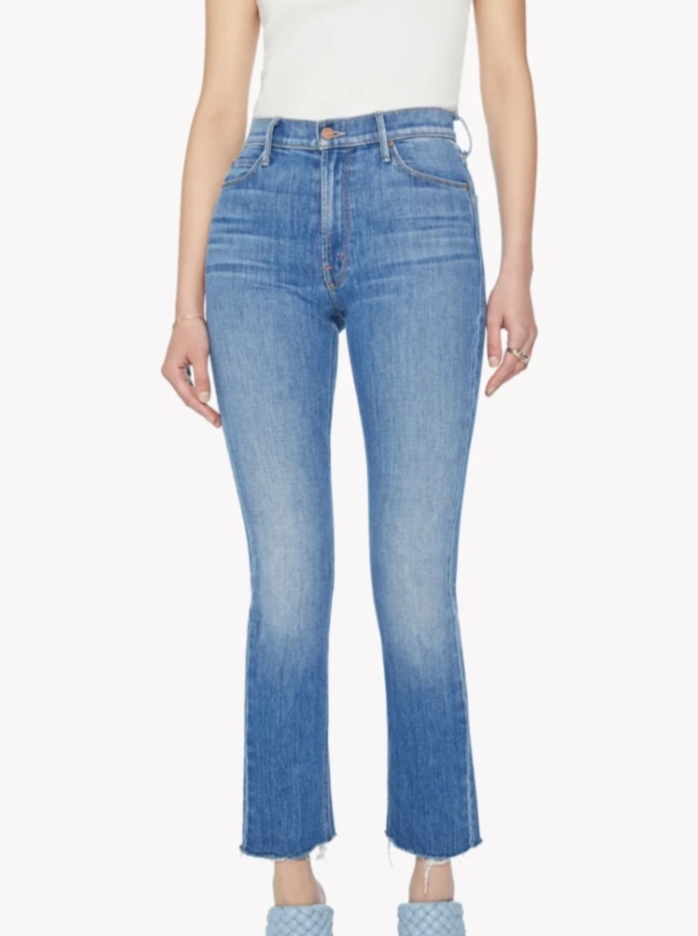 Mother Mid Rise Dazzler Ankle Fray in New Sheriff in Town