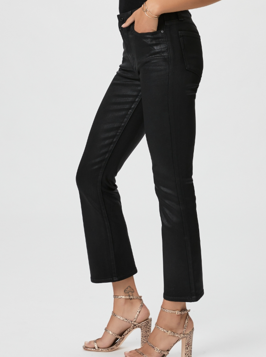 Paige Claudine in Black Fog Coating