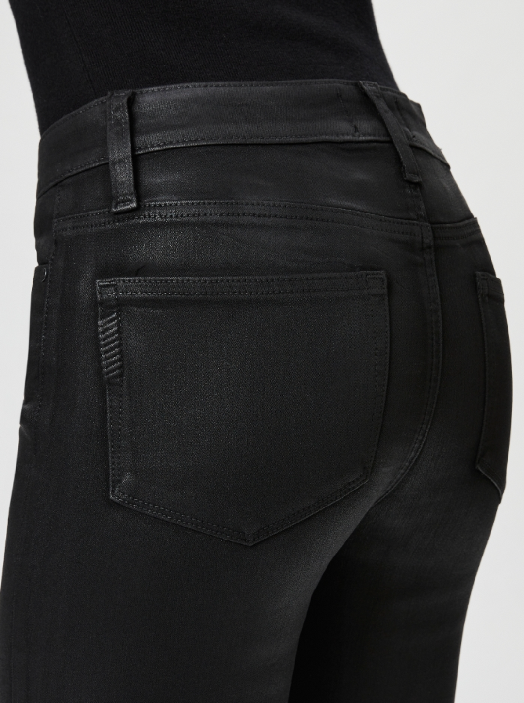 Paige Claudine in Black Fog Coating