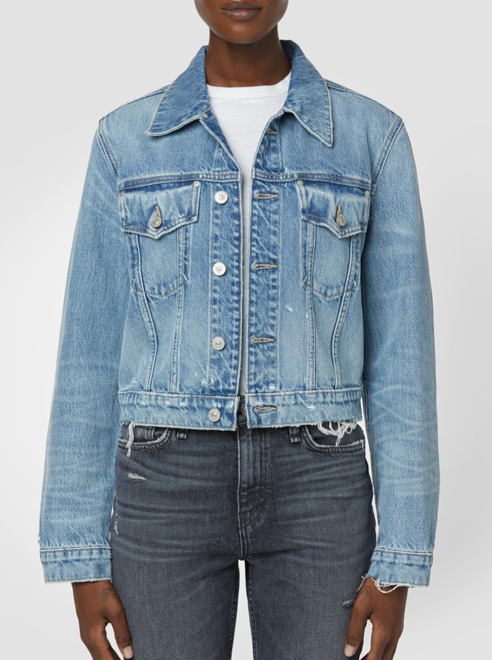 Hudson Cropped Denim Jacket