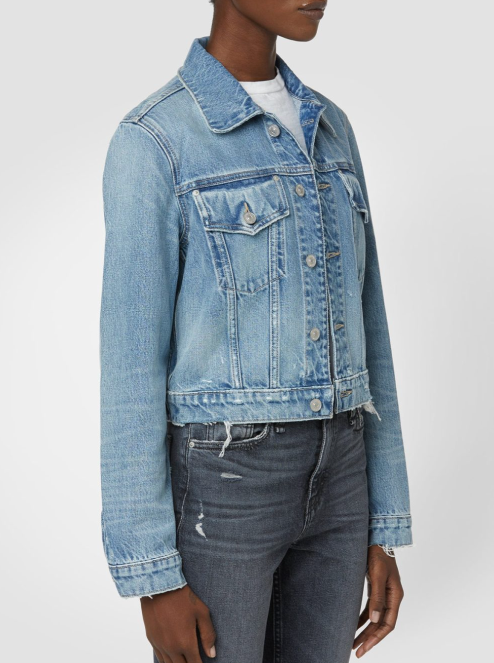 Hudson Cropped Denim Jacket