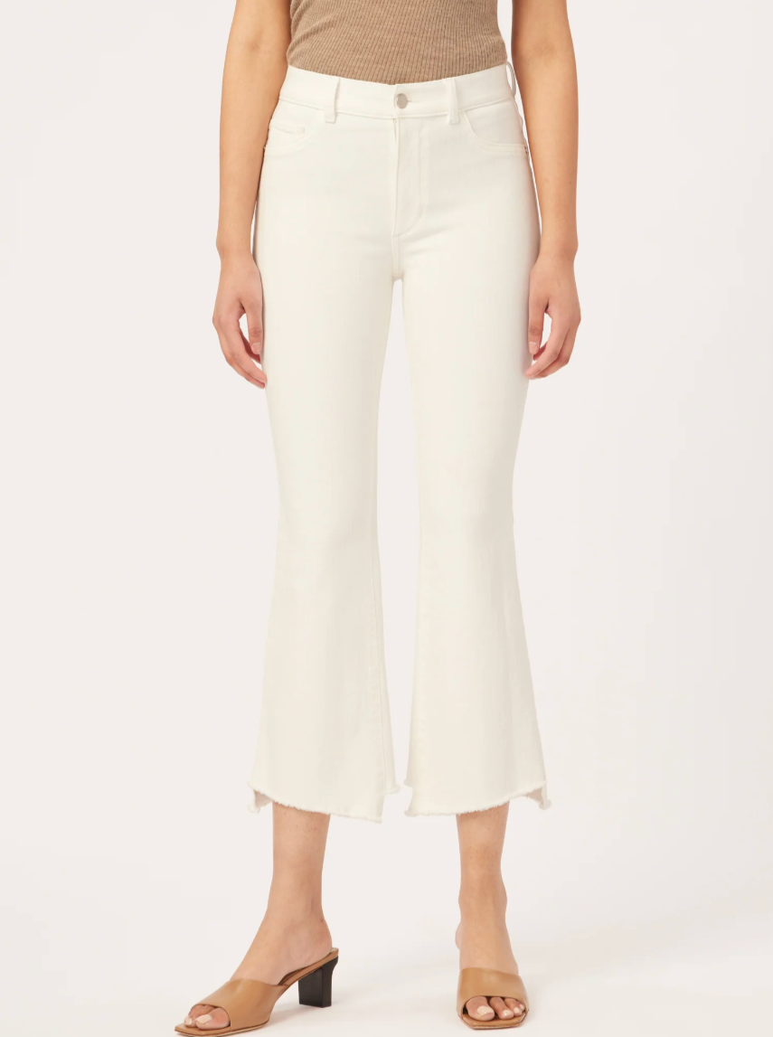 DL1961 Bridget Boot in Milk Frayed