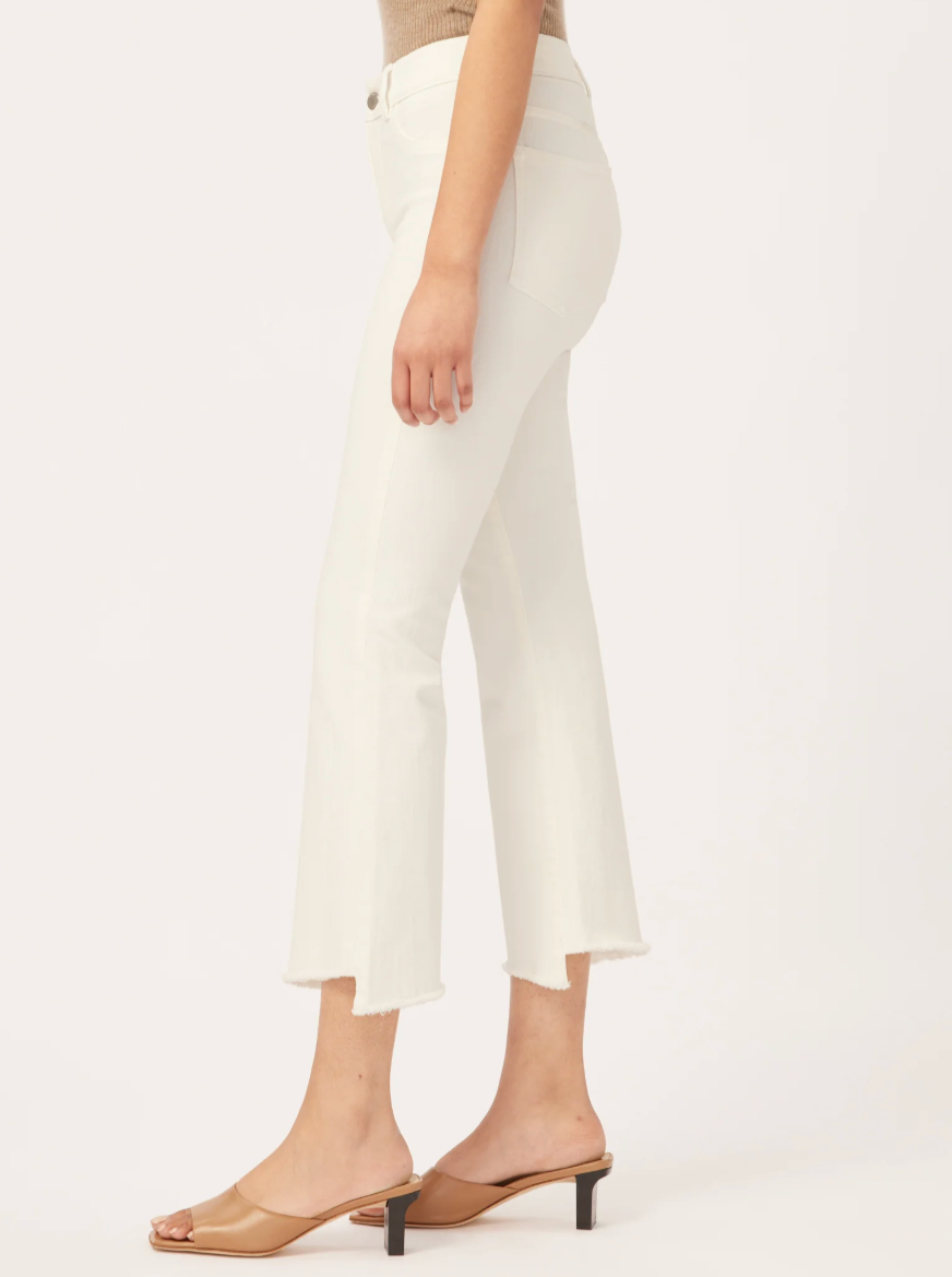 DL1961 Bridget Boot in Milk Frayed