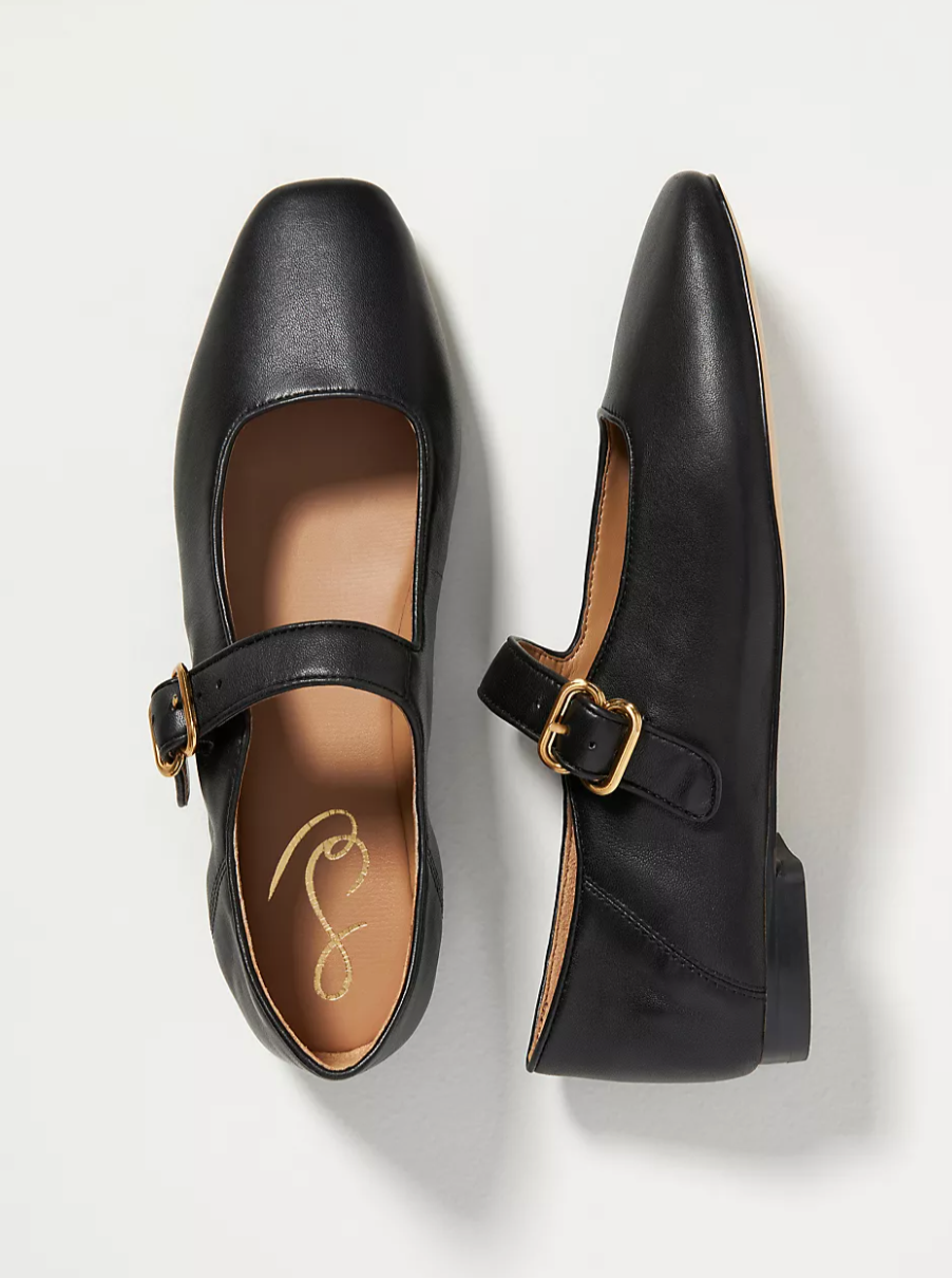 Michaela Black Quilted Flat Shoes Sam Edelman Michaela Mary Jane