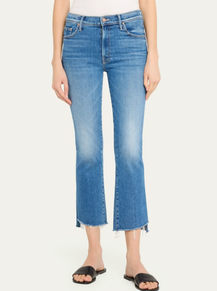 Mother The Insider Crop Step Fray in Different Strokes