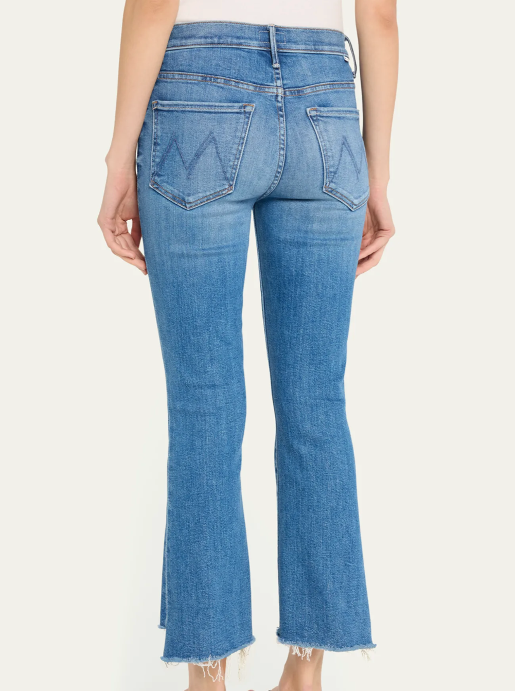 Mother The Insider Crop Step Fray in Different Strokes