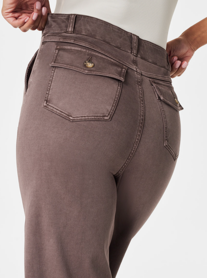 Spanx Twill Cropped Wide Leg