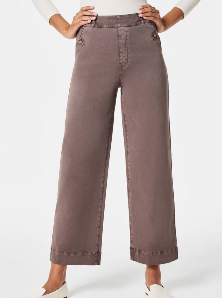 Spanx Twill Cropped Wide Leg