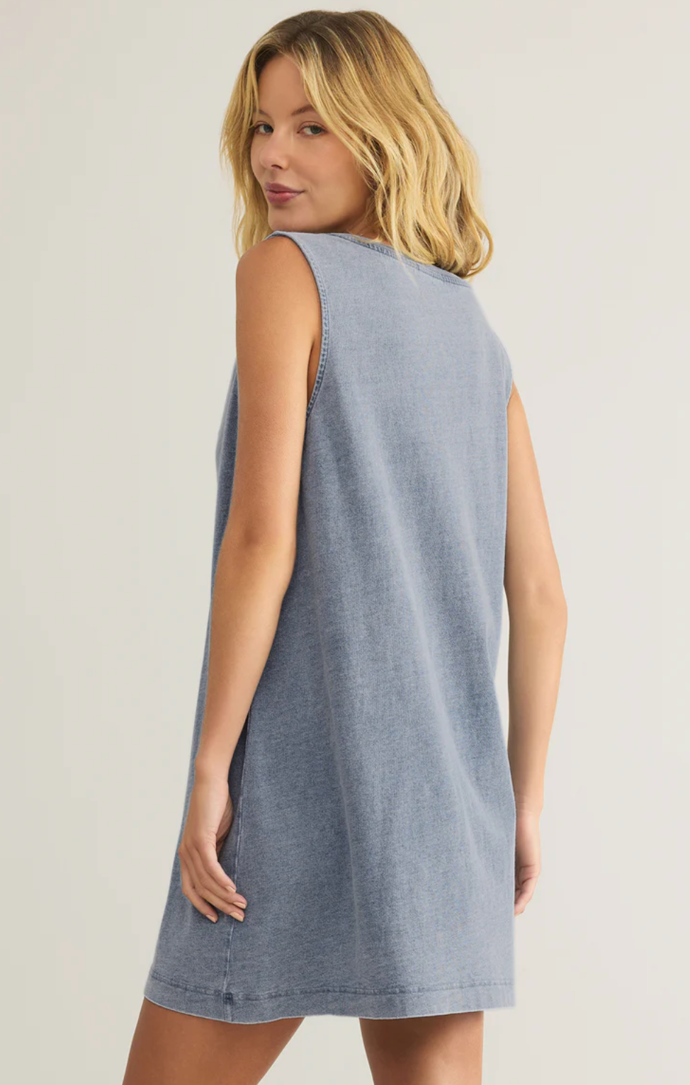 Z Supply Sloane V-Neck Knit Denim Dress – Kelley Cawley