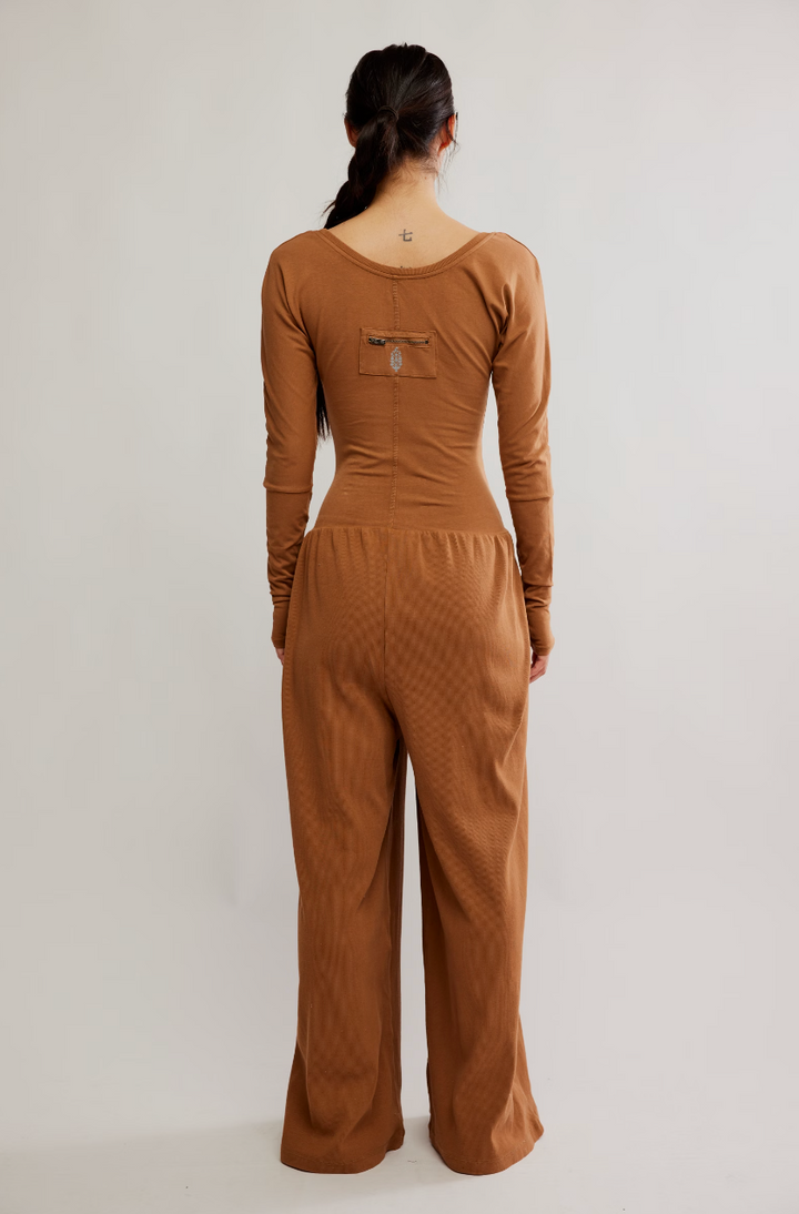 Free People Hotshot Wide Leg Onesie