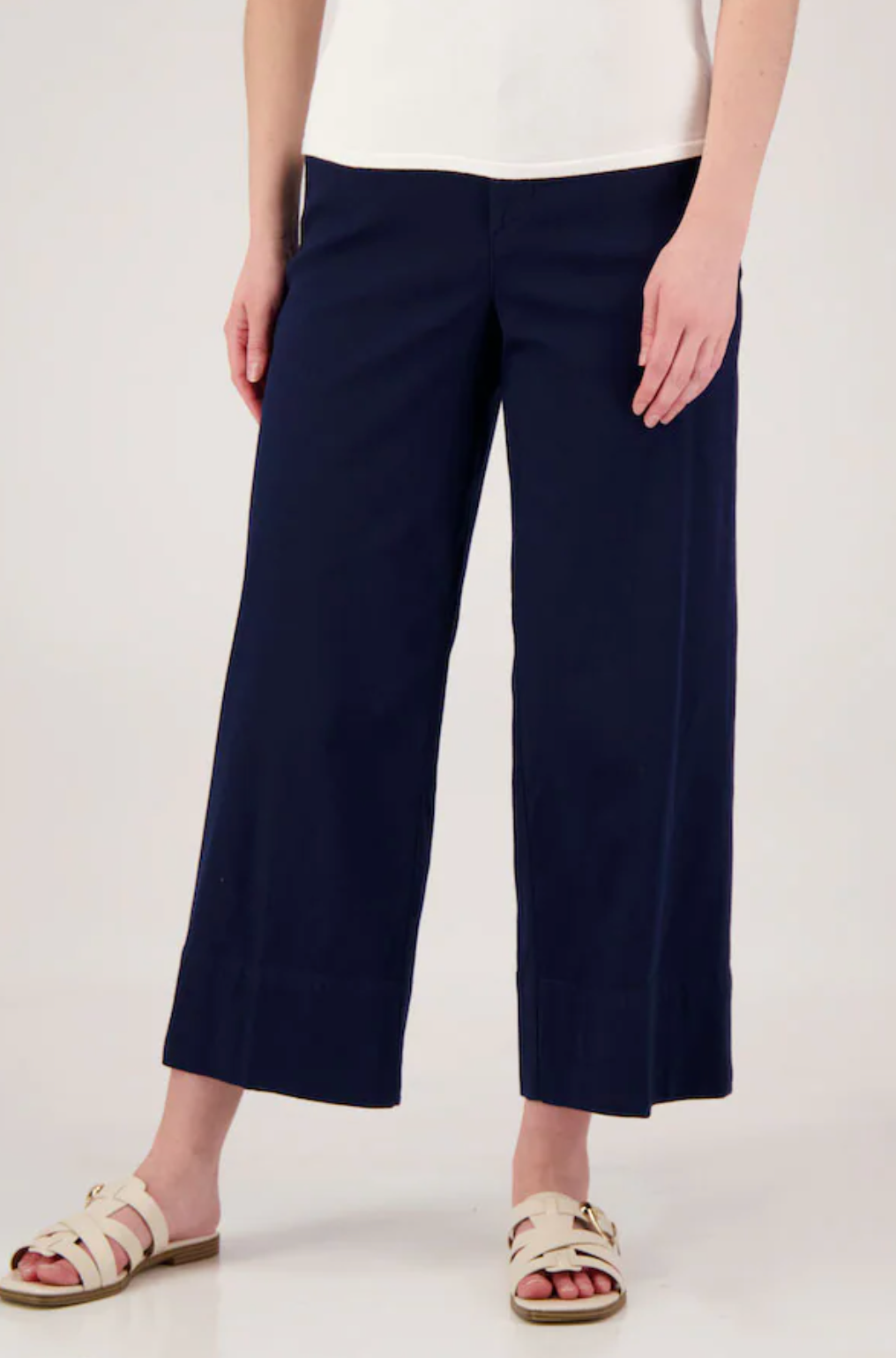 SPANX Stretch Twill Cropped Wide Leg 2.0