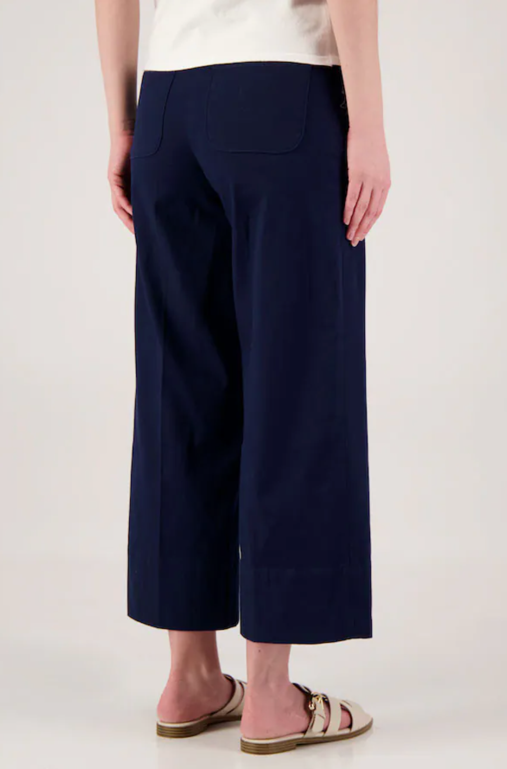 SPANX Stretch Twill Cropped Wide Leg 2.0