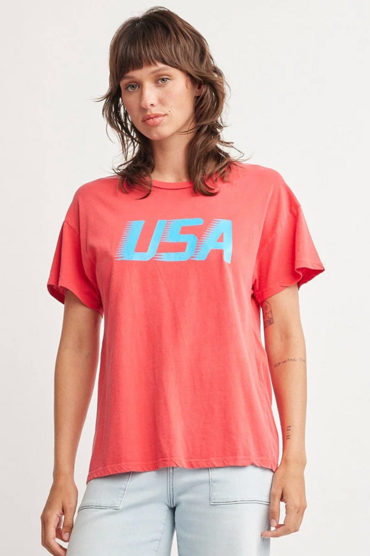 Self Contrast Cherie USA T-Shirt