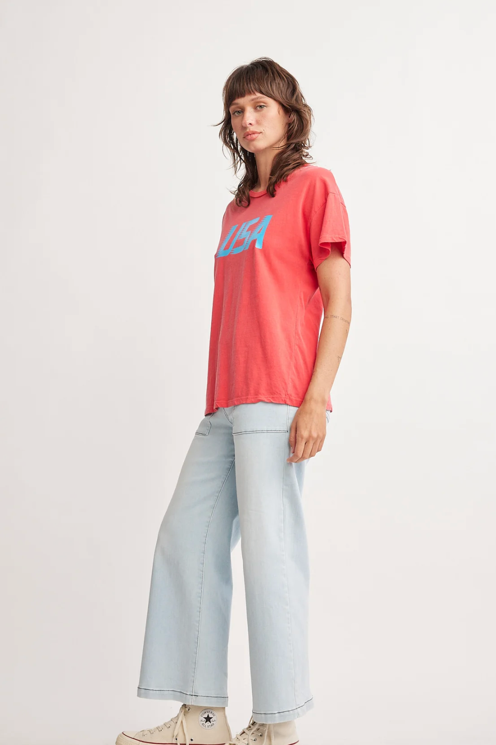 Self Contrast Cherie USA T-Shirt