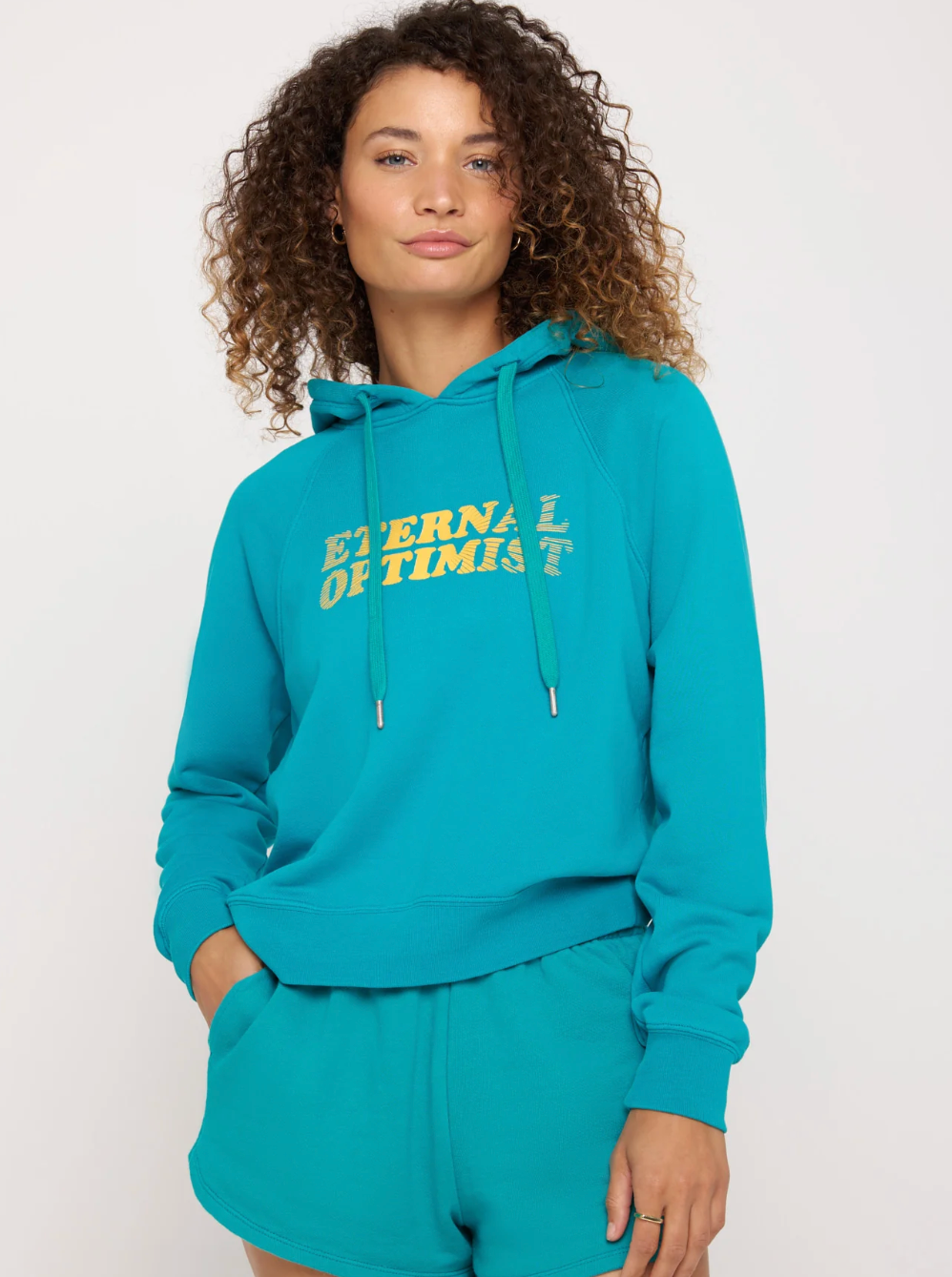 Spiritual Gangster Optimist Harper Crop Hoodie