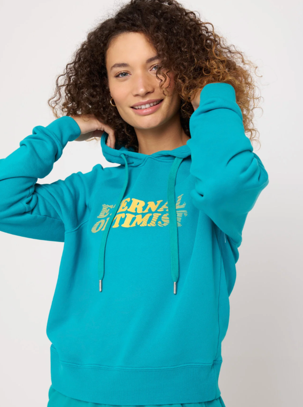 Spiritual Gangster Optimist Harper Crop Hoodie