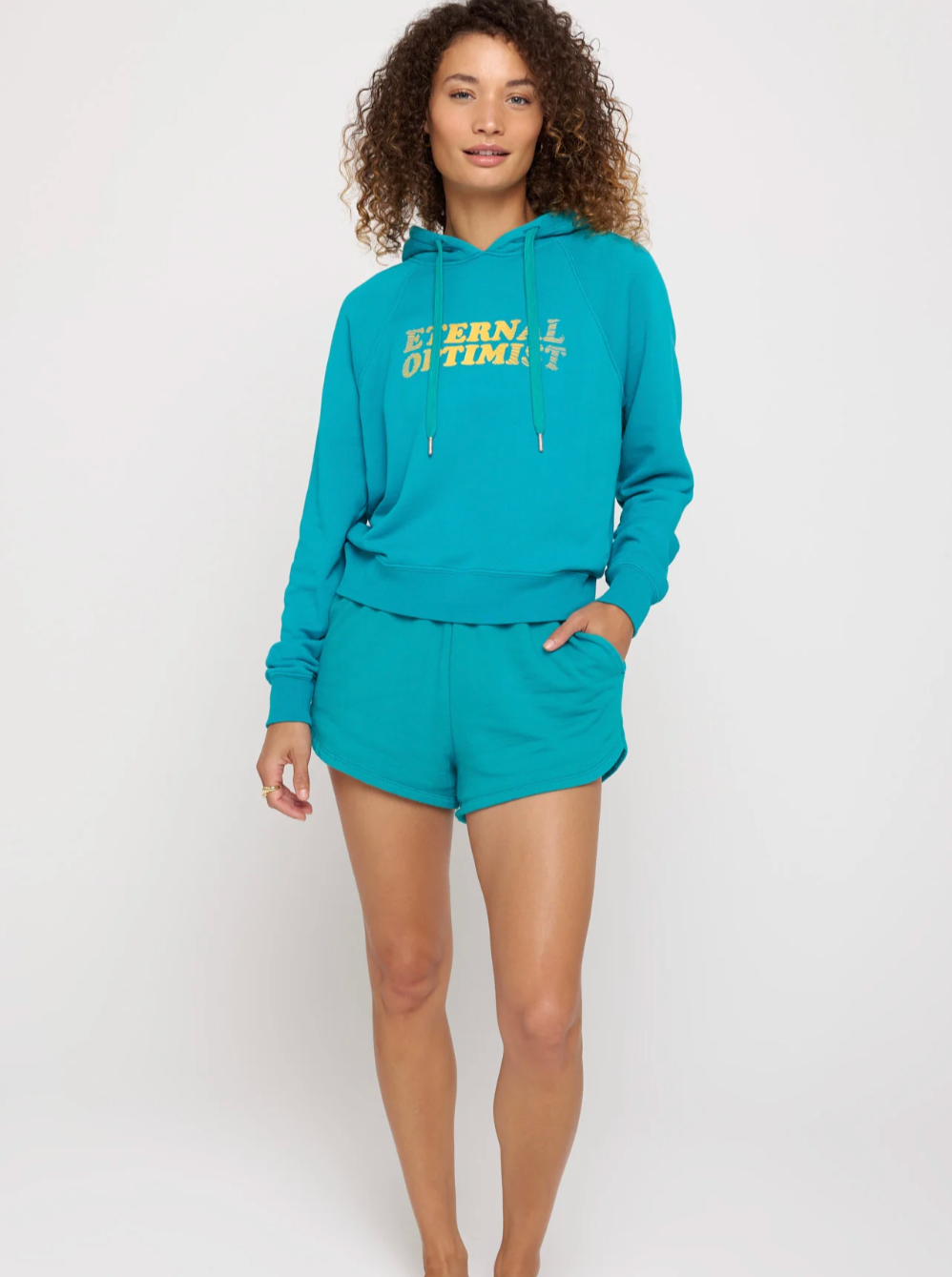 Spiritual Gangster Optimist Harper Crop Hoodie