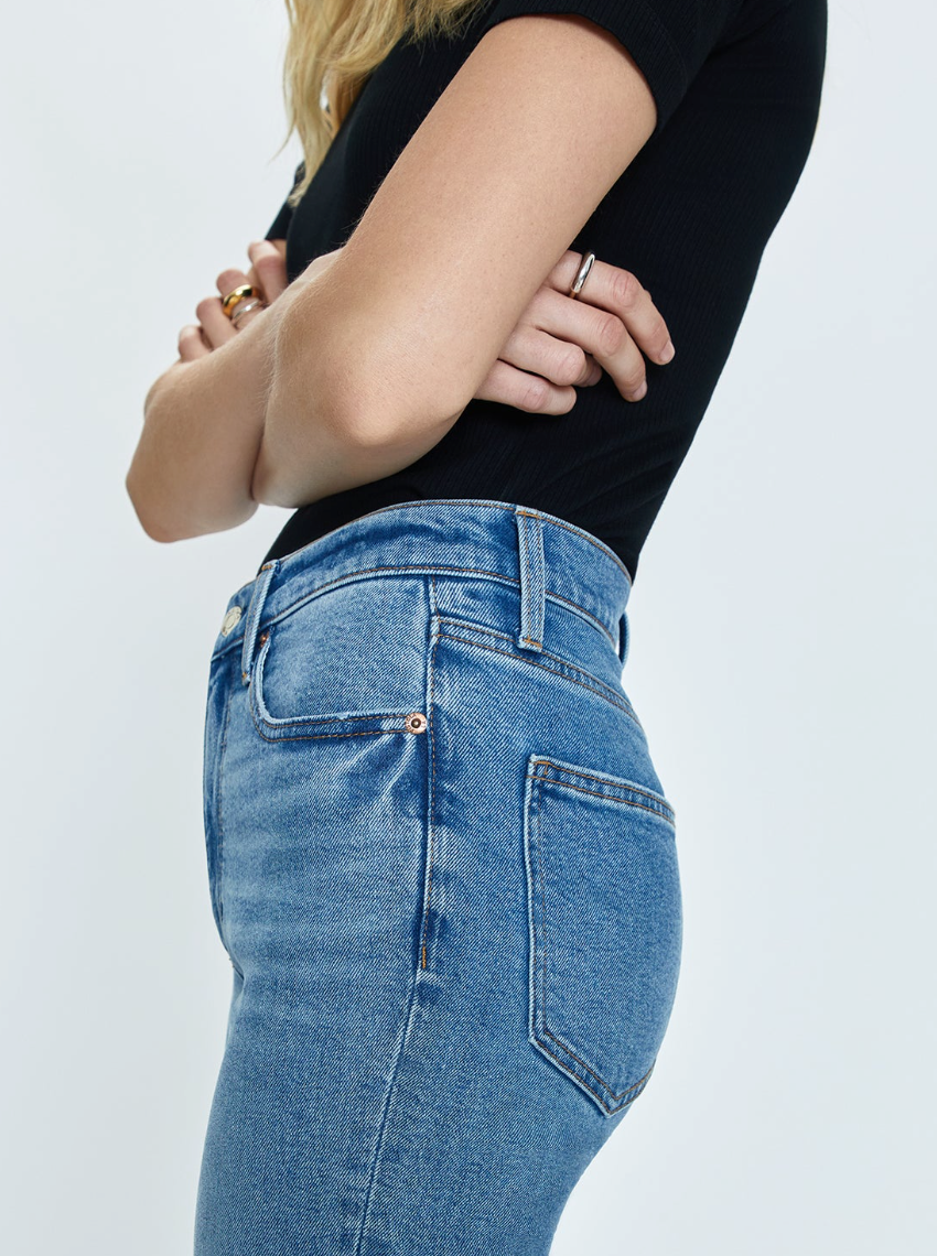Pistola Lennon High Rise Cropped Bootcut in Derby