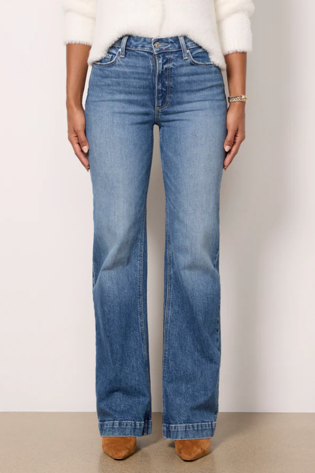 Paige Leenah 32" Wide Leg Jean in Wings
