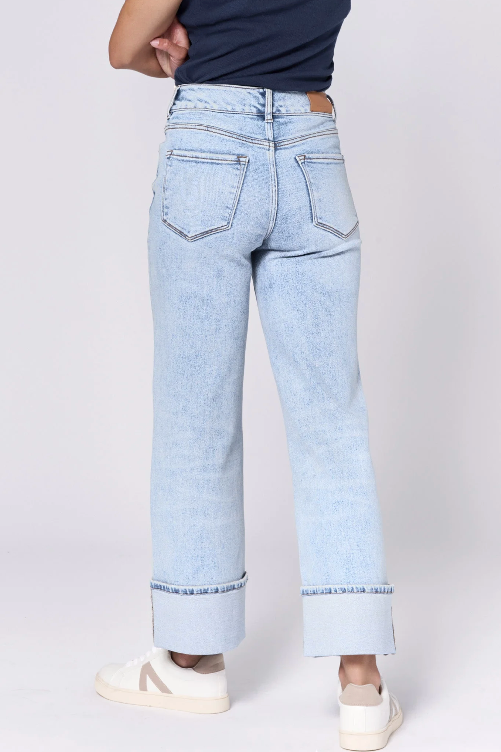 Dear John Holly High Rise Straight Cuffed Hem in Lake Shore