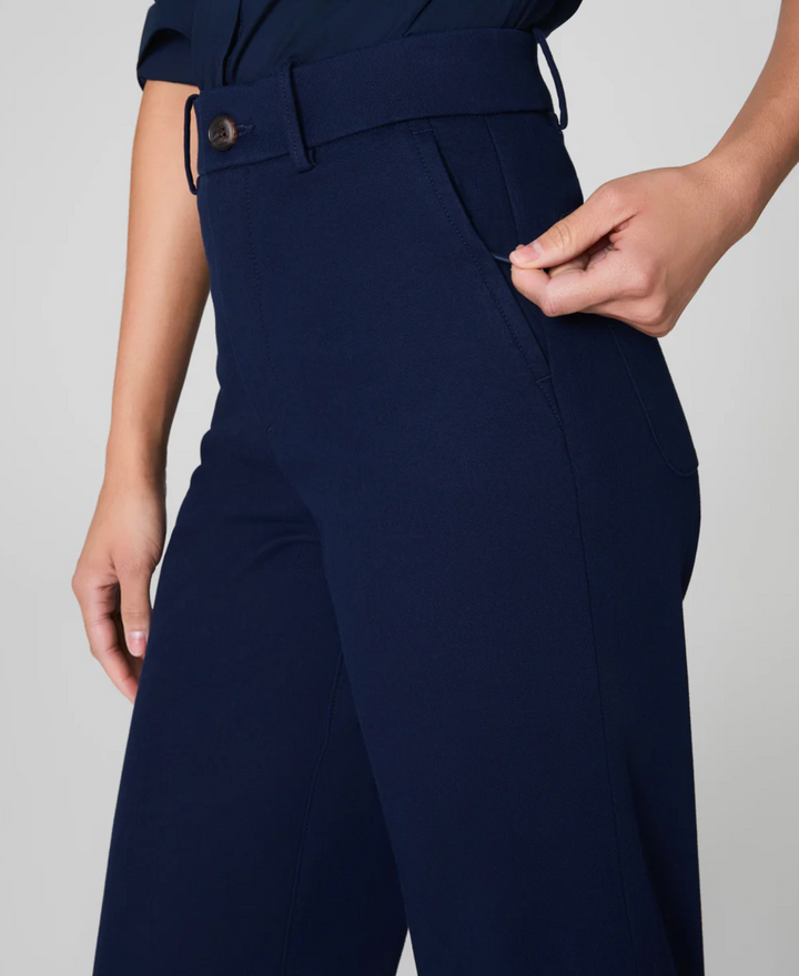 SPANXsupersmooth Stretch Twill Cropped Wide Leg Pant