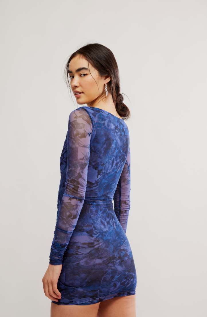 Katana Mini Dress by Free People in Blue, Size: S Katana Mini Dress by Free People in Blue, Size: S
