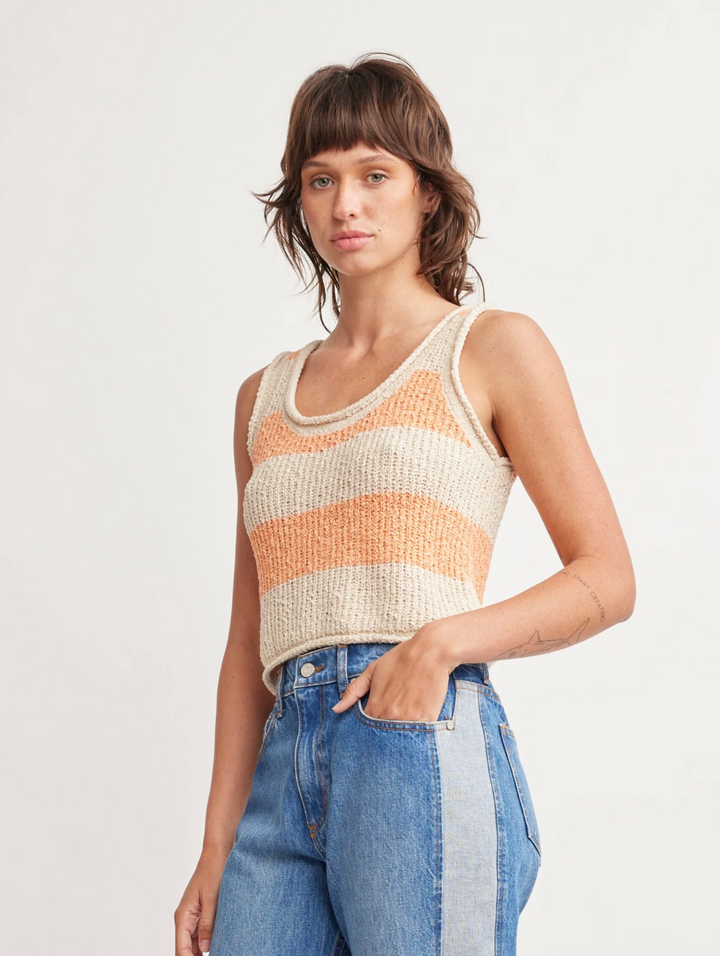 Self Contrast Miles Tank Sweater