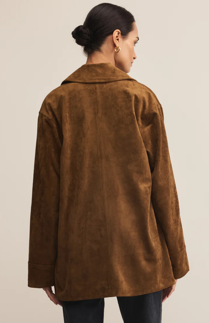 Z Supply Decker Faux Suede Chore Jacket